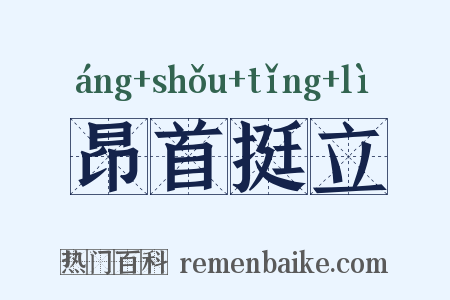 昂首挺立是什么意思的图片